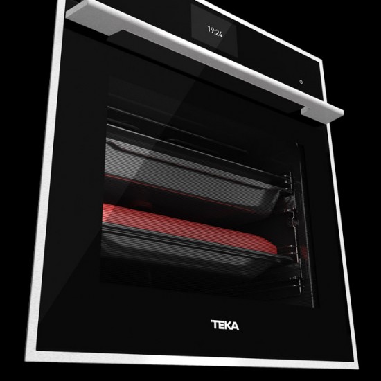Cuptor incorporabil Teka iOVEN P Inox, Electric, 70 l, Touch Control cu display LED, Clasa A+, Negru