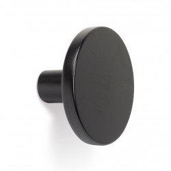 Buton pentru mobilier Como Big, negru mat, D: 41 mm