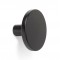 Buton pentru mobilier Como Big, negru mat, D: 41 mm