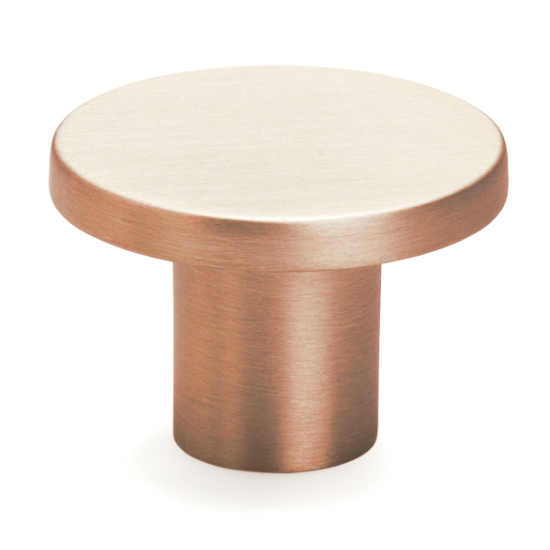 Buton pentru mobilier Como, cupru periat, D: 26 mm
