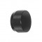 Buton pentru mobilier Graf Big, negru periat, D 38 mm