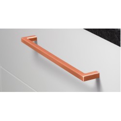 Maner pentru mobilier U cupru periat L:136.5 mm