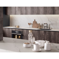Blat de lucru laminat compact, Kronospan, K551 SU Calacatta Olympus, miez Alb, coală 4100x650x12 mm