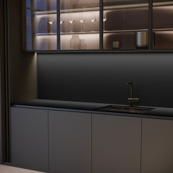 Blat de lucru laminat compact, Gri Închis, SUD, coală 3670x600x12 mm