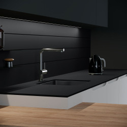 Blat de lucru laminat compact, Gri Cărbune, SUD, coală 3670x600x12 mm