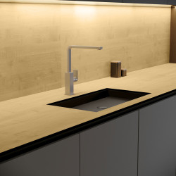 Blat de lucru laminat compact, Arțar Rustic, SUD, coală 3670x600x12 mm