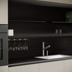 Blat de lucru laminat compact, Salcâm Rustic, SUD, coală 3670x600x12 mm