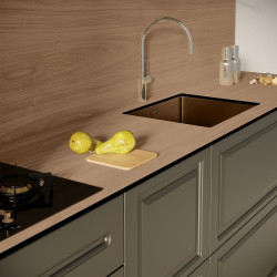 Blat de lucru laminat compact, Nuc Nordic, SUD, coală 3670x600x12 mm