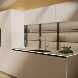 Blat de lucru laminat compact, Lemn Gri Maroniu, SUD, coală 3670x600x12 mm