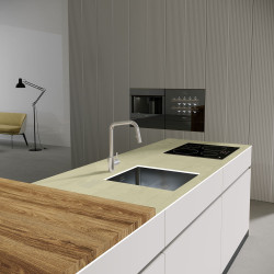 Blat de lucru laminat compact, Lemn Californian, SUD, coală 3670x600x12 mm