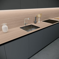 Blat de lucru laminat compact, Stejar Rustic, SUD, coală 3670x600x12 mm