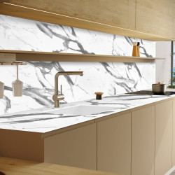 Blat de lucru laminat compact, Marmură Albă, SUD, coală 3670x900x12 mm
