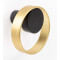 Agatatoare cuier rotunda Orbit, finisaj negru mat/auriu periat, 75x45 mm