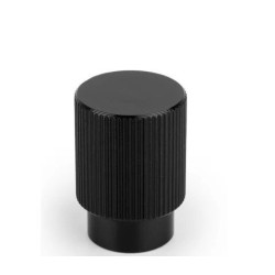 Buton pentru mobila Arpa, finisaj negru periat, D:22 mm