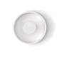 Buton pentru mobila Dipo, finisaj alb mat, D 74 mm