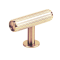 Buton pentru mobila Rille, finisaj alama intunecata periata, 55x38.5 mm