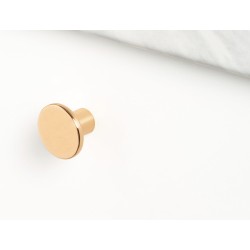 Buton pentru mobila Como, alama lustruita, D:26 mm
