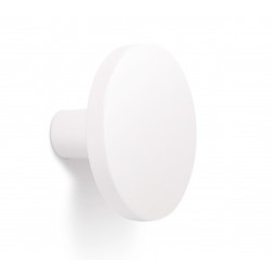 Buton pentru mobilier Como, alb mat, D:26 mm
