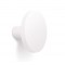 Buton pentru mobilier Como, alb mat, D:26 mm