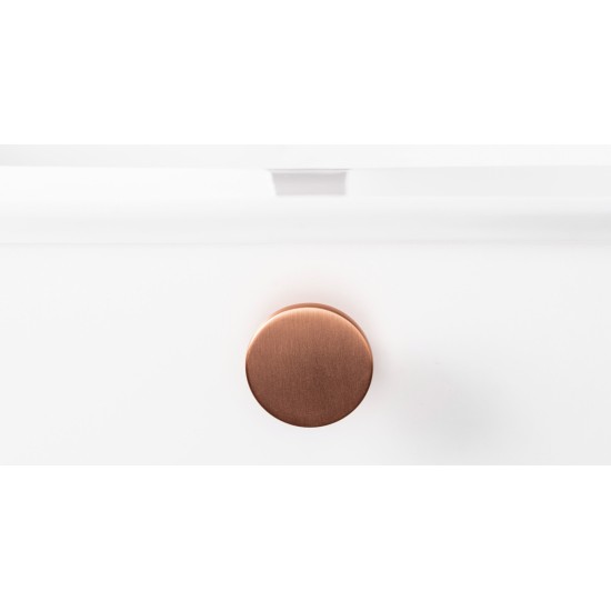 Buton pentru mobilier Como, cupru periat, D: 26 mm