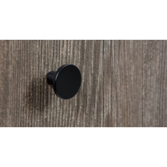 Buton pentru mobilier Como negru mat