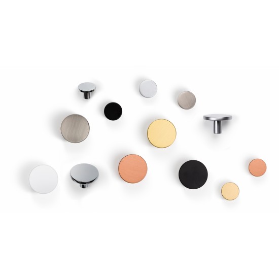 Buton pentru mobilier Como negru mat