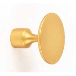 Buton pentru mobila Floid, finisaj auriu periat, D:34,8 mm