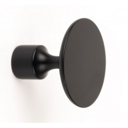 Buton pentru mobilier Floid, finisaj negru mat, D:34,8 mm