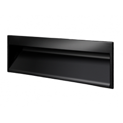 Maner ingropat Wave, L:173 mm, finisaj negru mat