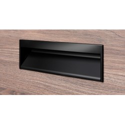 Maner ingropat Wave, L:173 mm, finisaj negru mat