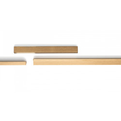 Maner pentru mobila Angle, finisaj alama shadow periata, L 300 mm