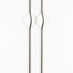 Maner pentru mobila Brave, finisaj gri metalizat, L:1040 mm