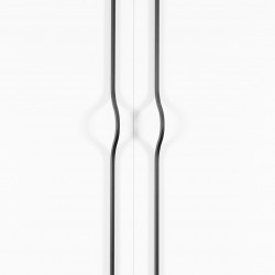 Maner pentru mobila Brave, finisaj gri metalizat, L:1150 mm