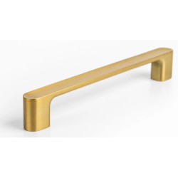 Maner pentru mobila Luv, finisaj alama cava periata, L: 202 mm
