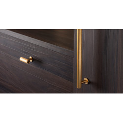 Maner pentru mobila Rille, finisaj alama intunecata periata, L 190 mm