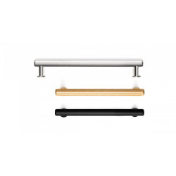 Maner pentru mobila Rille, finisaj negru periat, L 190 mm