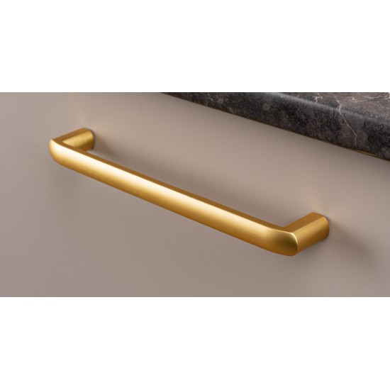 Maner pentru mobila Roma, finisaj auriu periat, L:175 mm