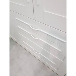 Maner pentru mobilier Brave alb mat, L= 400 mm