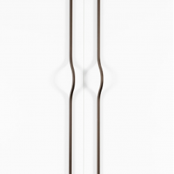 Maner pentru mobilier Brave, maro metalizat, L 1150 mm
