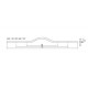 Maner pentru mobilier Brave maro metalizat, L= 240 mm