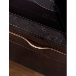 Maner pentru mobilier Brave maro metalizat, L= 400 mm