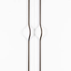 Maner pentru mobilier Brave maro metalizat, L= 600 mm