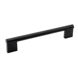 Maner pentru mobilier Graf Big, finisaj negru periat, L:224 mm