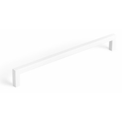 Maner pentru mobilier U, alb mat, L:328,5 mm