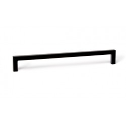 Maner pentru mobilier U, negru mat, L:168,5 mm