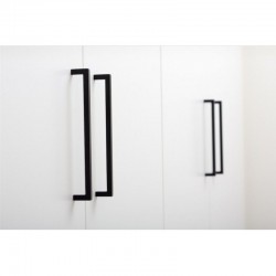 Maner pentru mobilier U, negru mat, L: 200,5 mm