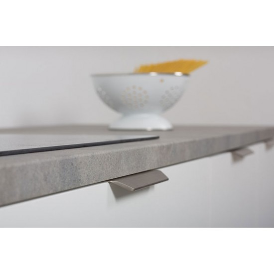 Maner pentru mobilier Vann, finisaj aluminiu, L100 mm