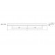 Maner pentru mobilier Way, finisaj alb mat, L:800 mm