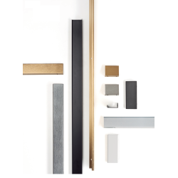 Maner pentru mobilier Way, finisaj aluminiu, L:200 mm