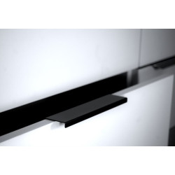 Maner pentru mobilier Way, finisaj negru mat, L:100 mm